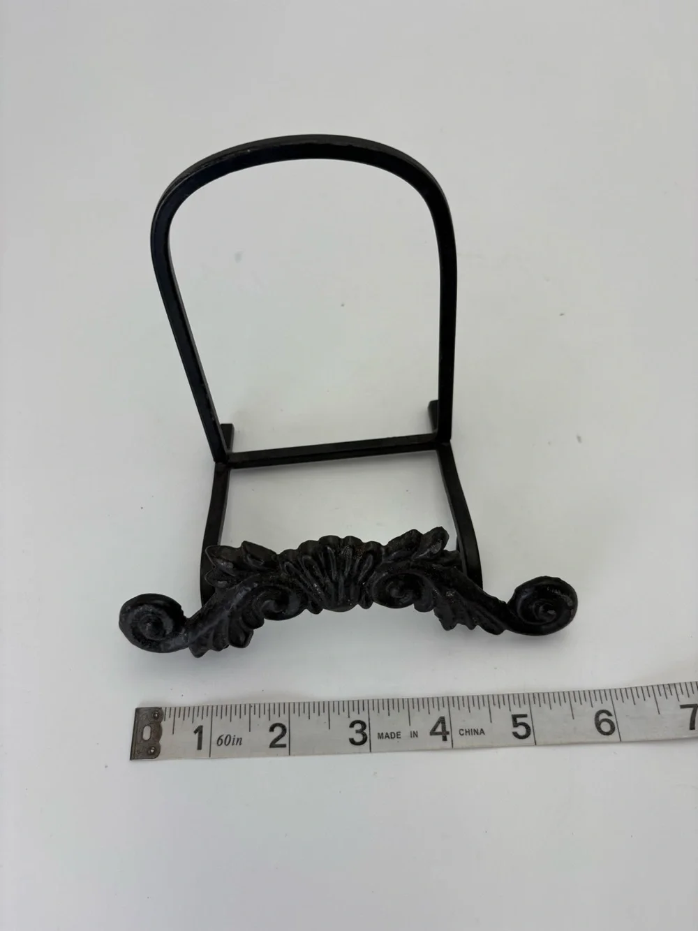 Vintage Decorative Cast Iron Stand or Easel - Black